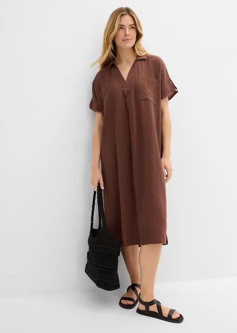 Kaftankl&auml;nning av mjuk muslin, bonprix