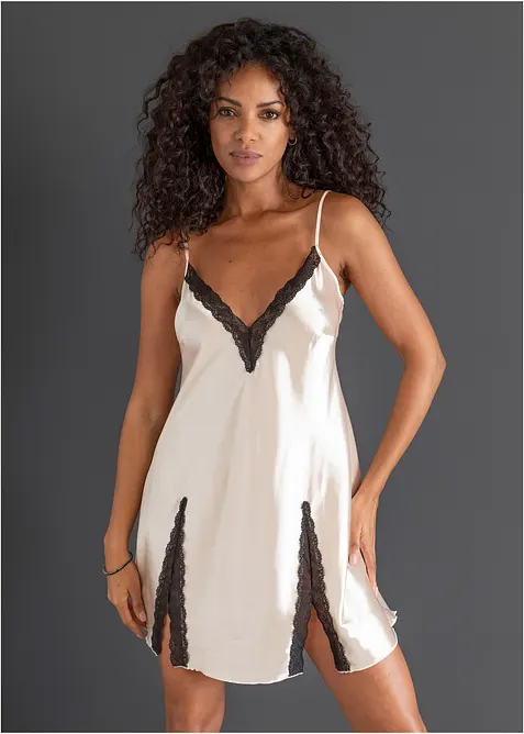 Neglig&eacute; i satin, bonprix