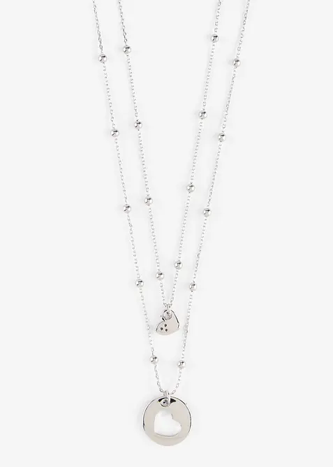 Set med halsband prytt med hj&auml;rth&auml;ngen (2 delar), bonprix