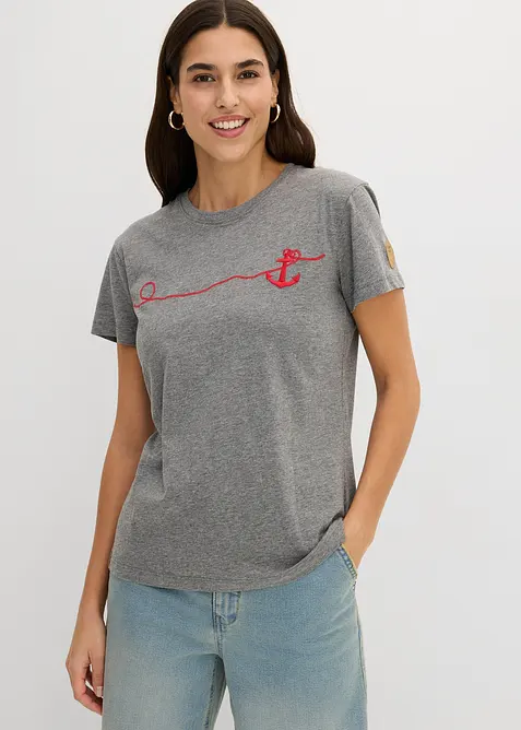 T-shirt med broderi, bonprix