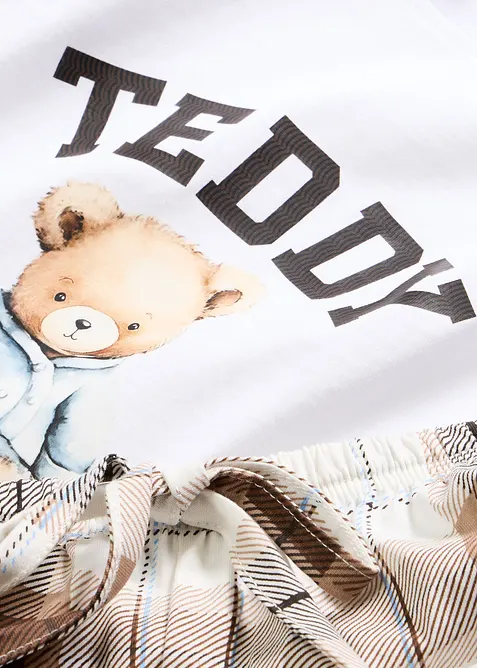 Kort pyjamas i bomull, bonprix