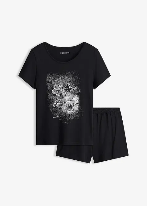 Kort pyjamas i bomull, bonprix