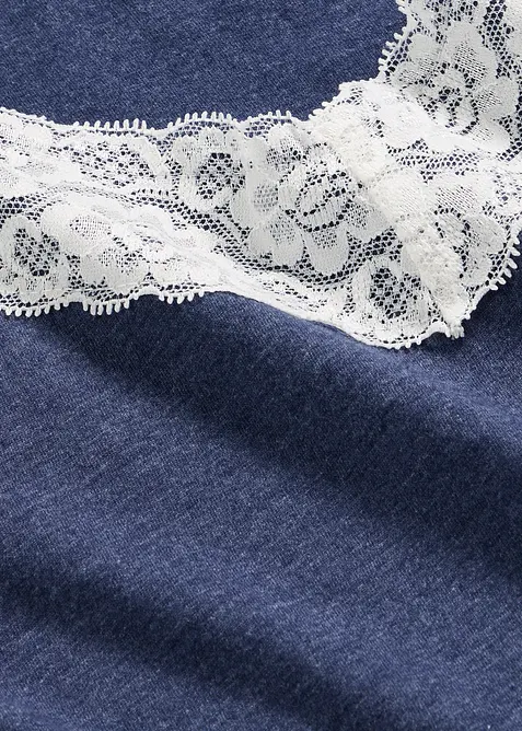 Kort pyjamas i bomullsmix, bonprix