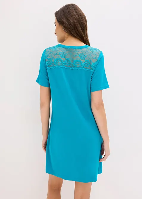 Kort nattlinne av mjuk viskos- och bomullsmix, bonprix