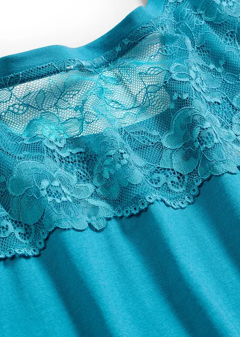 Kort nattlinne av mjuk viskos- och bomullsmix, bonprix