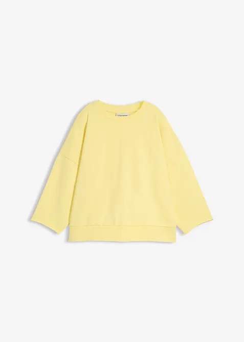 Oversizesweatshirt i bomullsmix, bonprix