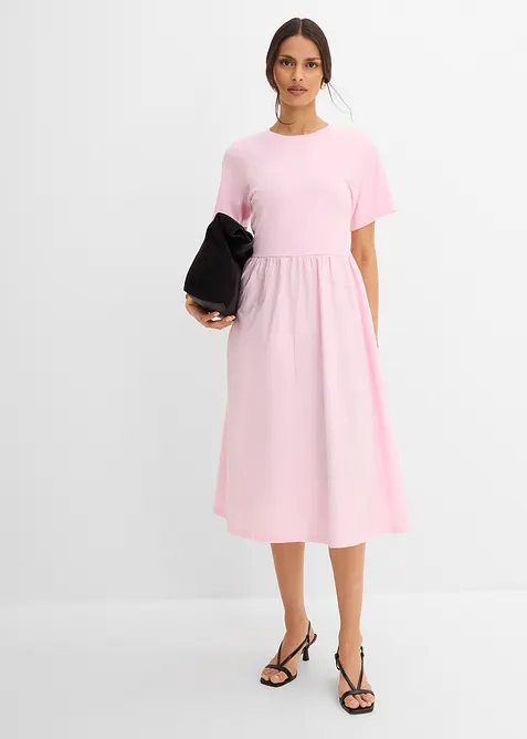 Mellanl&aring;ng kl&auml;nning i ren bomull, bonprix