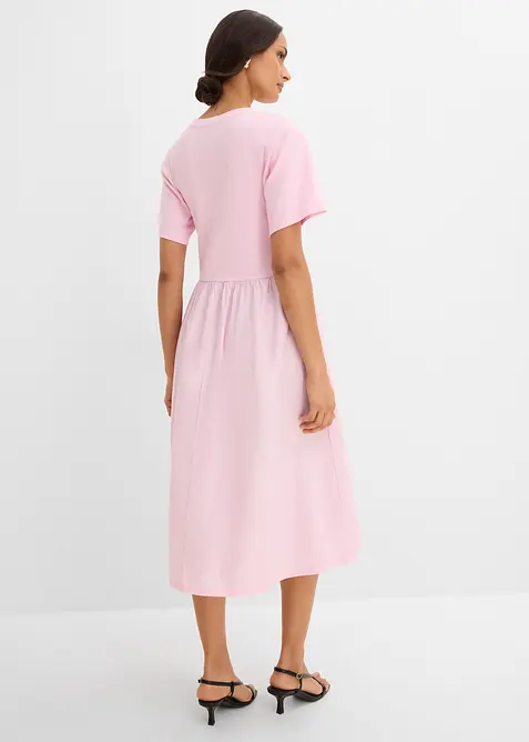 Mellanl&aring;ng kl&auml;nning i ren bomull, bonprix