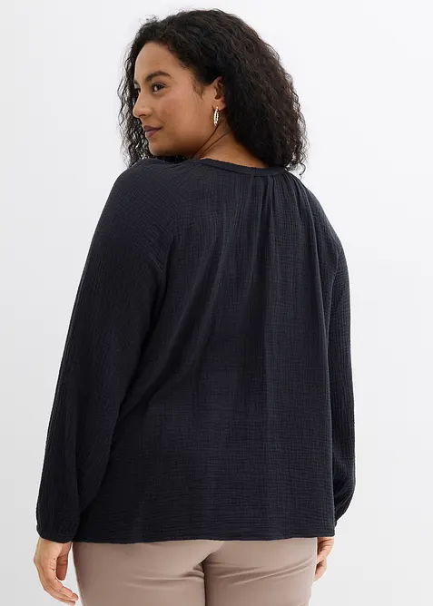 Muslinblus av bomull, bonprix