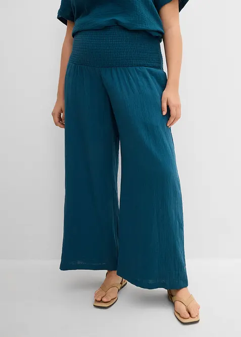 Palazzobyxa i muslin, bonprix