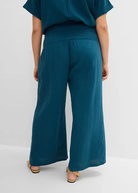 Palazzobyxa i muslin, bonprix