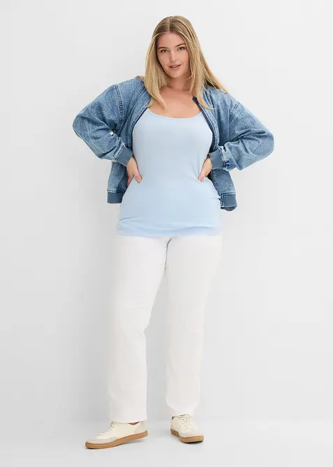 Linne med smala axelband (2-pack), bonprix