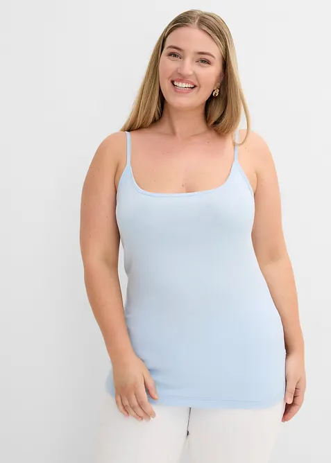 Linne med smala axelband (2-pack), bonprix