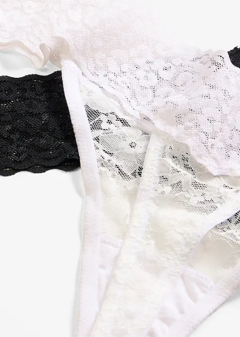 Stringtrosa i spets (2-pack), bonprix