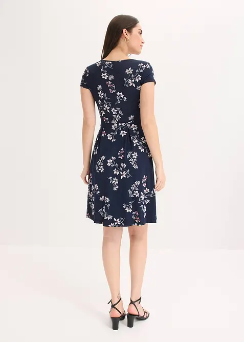 Jerseykl&auml;nning i viskosmix, bonprix