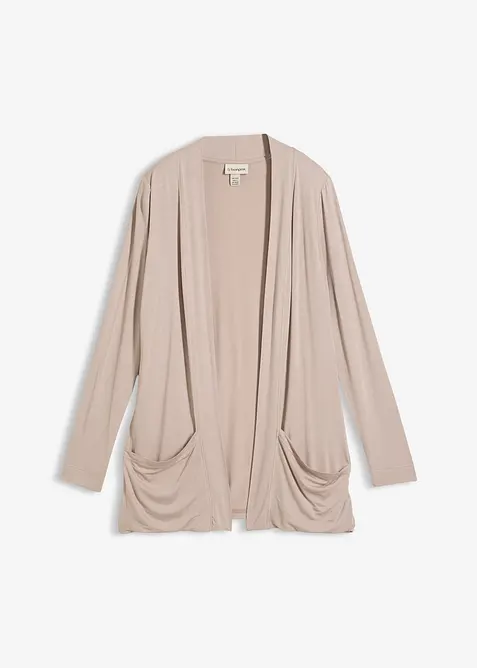 Stretchcardigan i mjuk viskosmix, bonprix