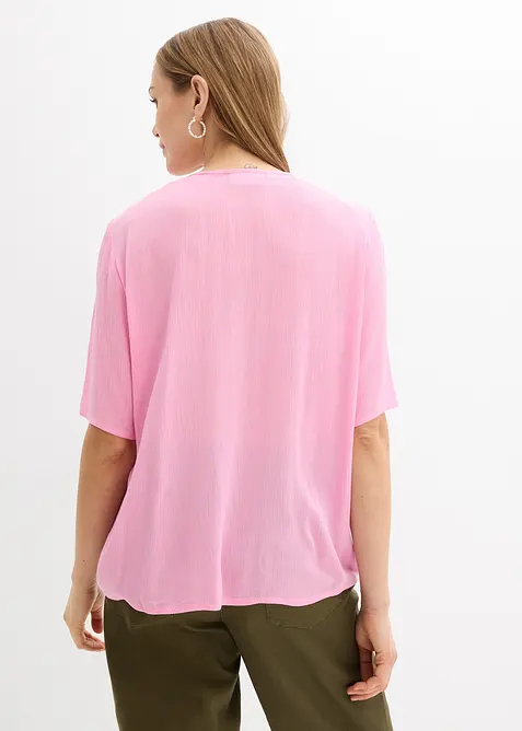 Krinklad tunika av mjuk viskos, bonprix