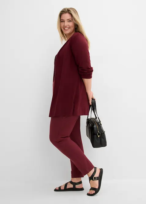 Cardigan i slubgarn av bomull, bonprix