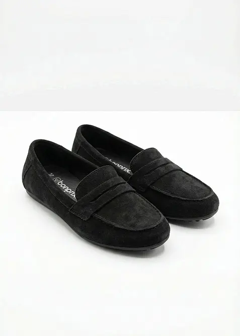 Loafers av mocka, bonprix