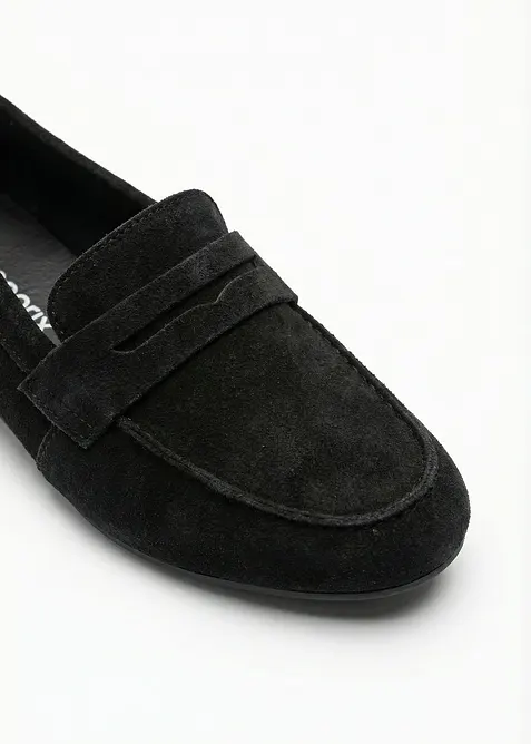 Loafers av mocka, bonprix