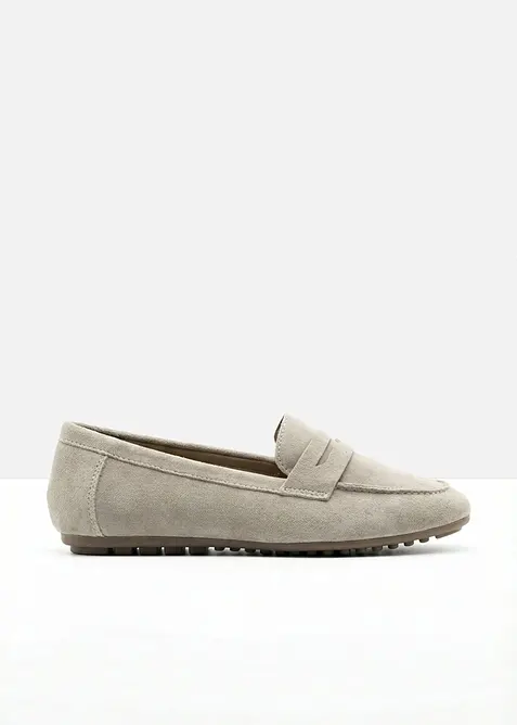 Loafers av mocka, bonprix