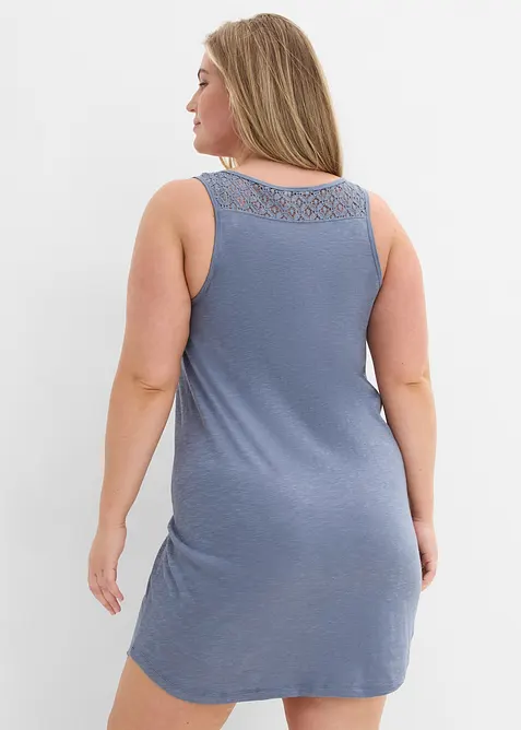 Trik&aring;kl&auml;nning i bomull med spets, bonprix