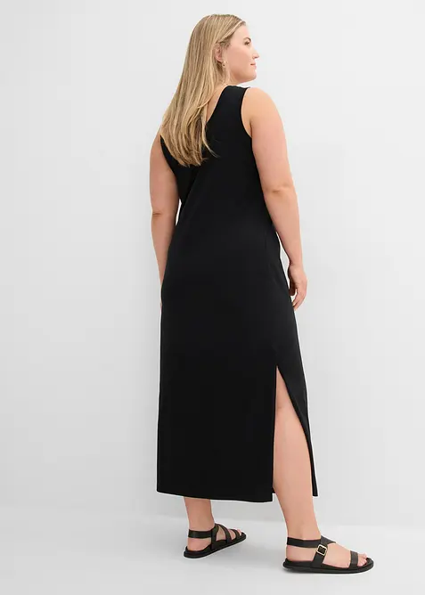 Jerseykl&auml;nning i insv&auml;ngd modell, bonprix