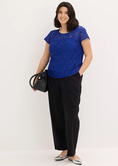 Blustopp med spets, bonprix