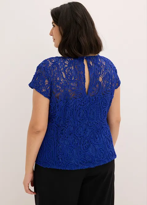 Blustopp med spets, bonprix