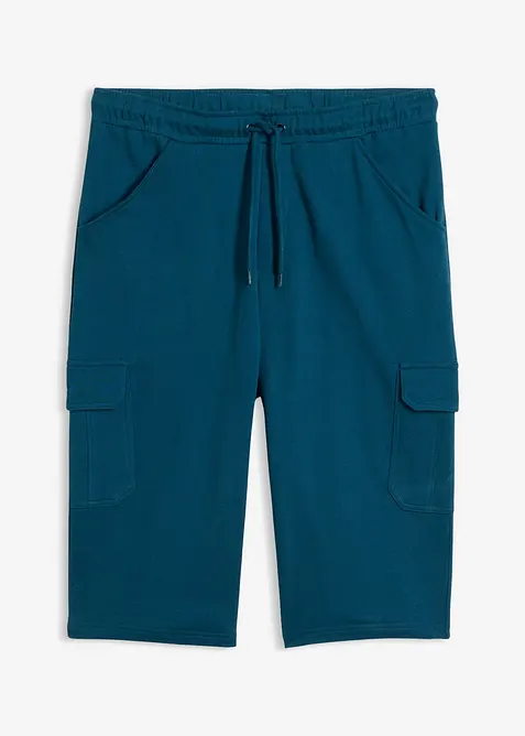 L&aring;nga trik&aring;bermudas med cargofickor, ren bomull, normal passform, bonprix