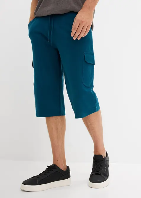 L&aring;nga trik&aring;bermudas med cargofickor, ren bomull, normal passform, bonprix