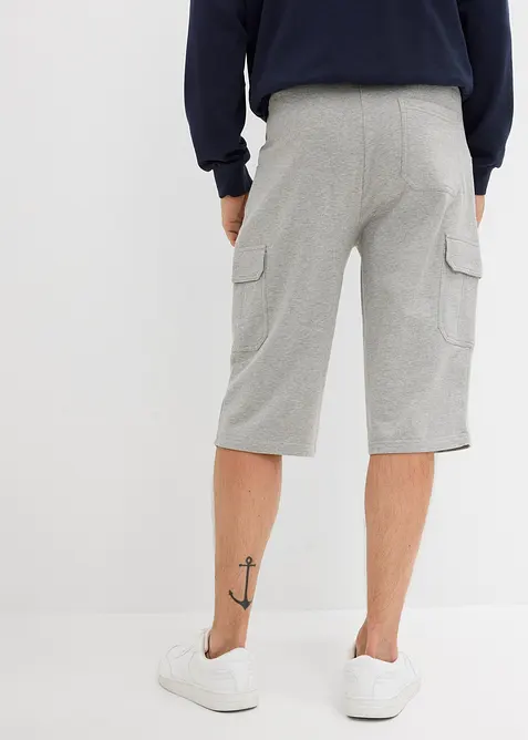 L&aring;nga trik&aring;bermudas med cargofickor, ren bomull, normal passform, bonprix