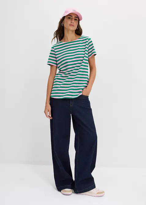 T-shirt med b&aring;tringning, bonprix