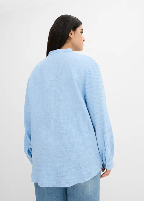 L&aring;ng blus i luftig muslin, bonprix