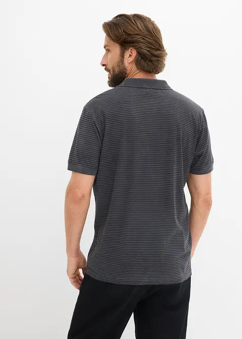 Kort&auml;rmad pik&eacute;tr&ouml;ja med tv&auml;ttad look, bonprix