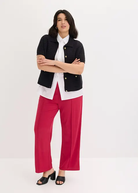 Dra p&aring;-byxa i stadig interlock, bonprix