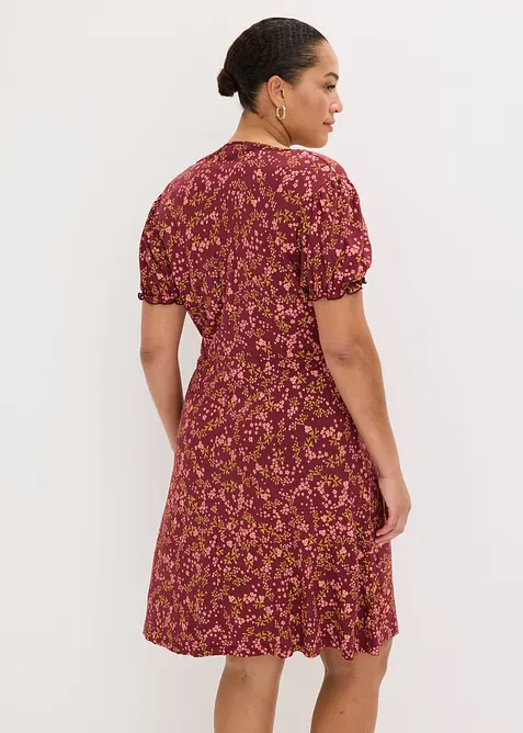 M&ouml;nstrad jerseykl&auml;nning av viskosmix, bonprix