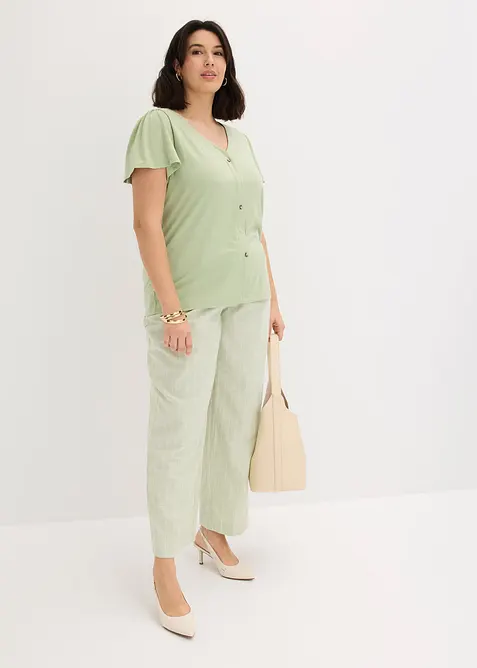 Topp med knappsl&aring;, bonprix