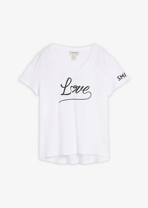 T-shirt med tryck, bonprix