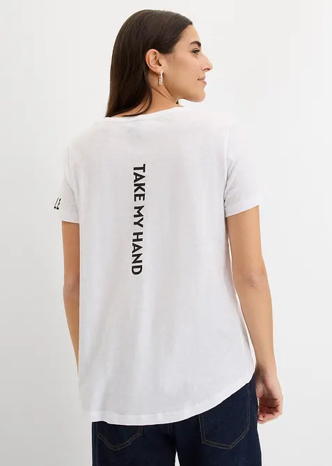 T-shirt med tryck, bonprix