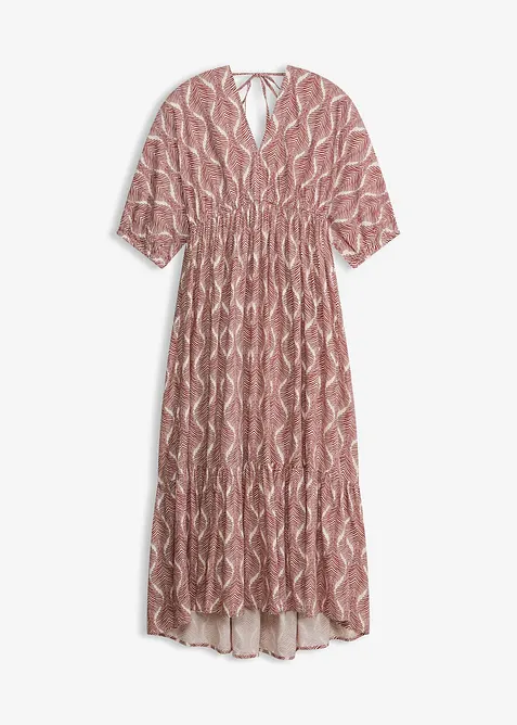 Mellanl&aring;ng kl&auml;nning i f&ouml;ljsam viskos, bonprix