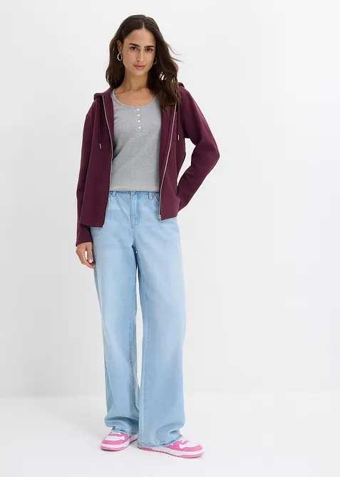 Kort&auml;rmad farfarstr&ouml;ja i ekologisk bomull, bonprix