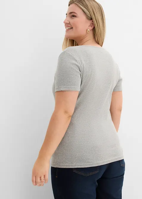 Kort&auml;rmad farfarstr&ouml;ja i ekologisk bomull, bonprix