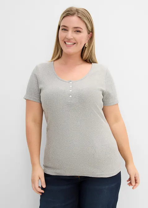 Kort&auml;rmad farfarstr&ouml;ja i ekologisk bomull, bonprix