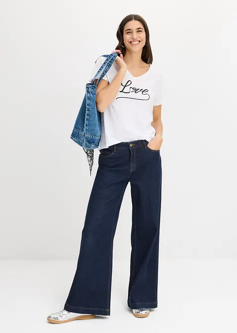 T-shirt med tryck, bonprix