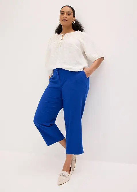 3/4-byxa med slits, bonprix