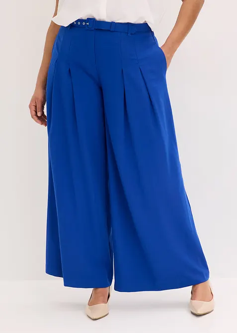 Byxa med gubbveck och sk&auml;rp (2 delar), bonprix