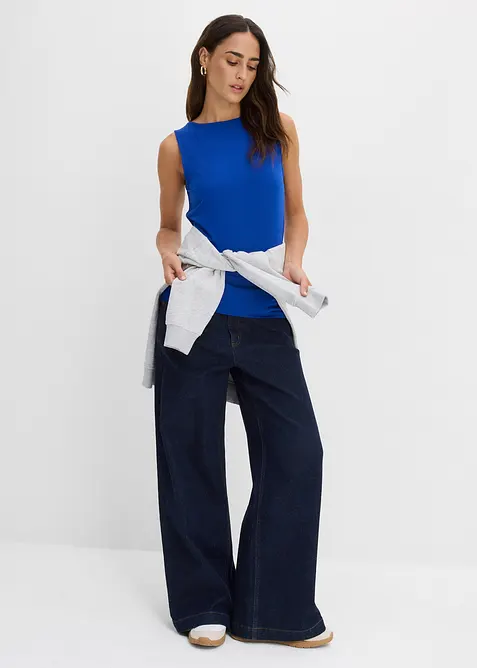 Linne i mjuk viskos (2-pack), bonprix