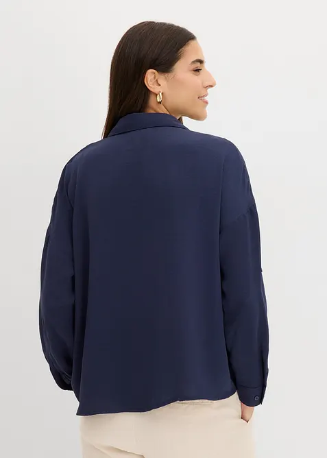 Blus i l&auml;tt kr&auml;pp, bonprix