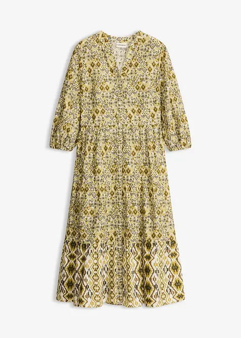 Mellanl&aring;ng kl&auml;nning i tunn bomull, bonprix